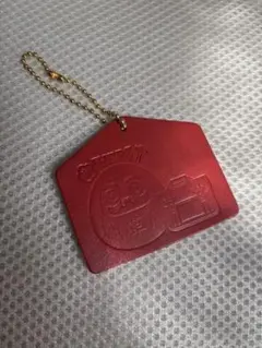 HERZヘルツ赤いレザー キーホルダー ダルマ