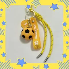 No.3020 サッカー　スポーツ　じゃらじゃらキーホルダー　パラコード