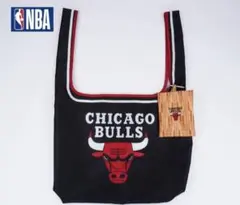 ①NBA バスケ　ショッピングバッグ　シカゴブルズ　黒