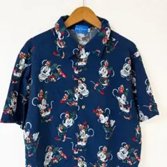 Disney ミニー アロハシャツ オープンカラーシャツ 半袖