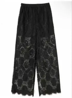 PRIVEVE パンツ THE FLOWER LACE WIDE PANTS