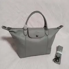 【新品】LONGCHAMP プリアージュ　M キュイール 　レザー