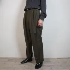 croft&barrow ダブル２タックスラックスパンツ ブラウン/XW112