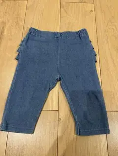 プティマイン バックフリルパンツ 七分丈 90
