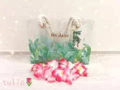 me Jane PVCプリントトート　プール　ビーチバッグ