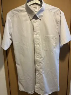 洋服の青山　半袖ワイシャツ　ノンアイロン　ボタンダウン
