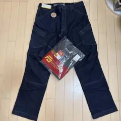 3Lサイズ ネイビー　カーゴパンツ&長袖ポロシャツ