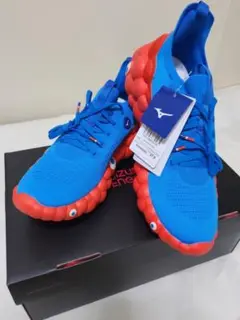 関西万博★ミャクミャクスニーカー◆Mizuno Enerzy◆青赤◆27.0cm