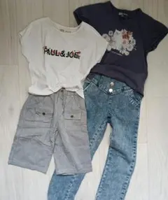 【4枚セット】PAUL & JOE S.JENNI Tシャツとデニムパンツセット