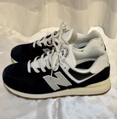 【美品】New Balance 574 スニーカー ブラック