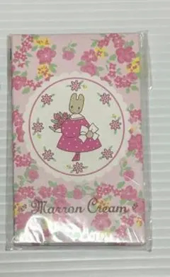 Marron Cream ウサギの花柄ノート