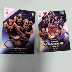 ２枚セット　宇都宮ブレックス　チャンピオンシップ　ステッカー　Bリーグ　くじプラ