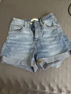 デニムショートパンツ ライトブルー ギャル