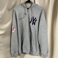 ニューヨーク・ヤンキース フルジップフーディ グレー