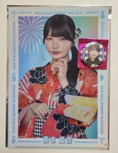 乃木坂46 岡本姫奈 個別ランダムクリアファイル&缶バッジ9月