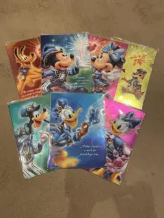 【新品・未使用】ディズニーシー15周年記念　クリアファイル 7枚セット