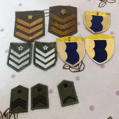 軍隊階級章 ワッペン セット
