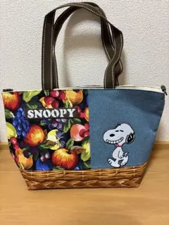 【値下げ】スヌーピー ウッドストック フルーツ 両面トートバッグ 鞄♡【新品】