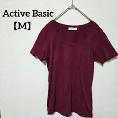 Active Basic 【M】バーガンディ Tシャツ