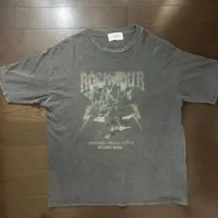 ロックツアー グラフィック Tシャツ ダークグレー