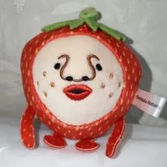 こびとづかんのぬいぐるみ２ イチゴクレナイ ボールチェーンマスコット