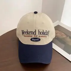 アメリカ　ベースボールキャップ　ネイビー 古着ストリート