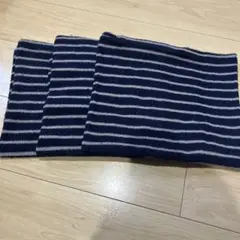 ベルメゾン　枕カバー3点セット　ネイビーストライプ