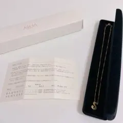 AHKAH アーカー イニシャルネックレス 18Kゴールド