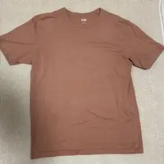 ユニクロ　ブラウン Mサイズ Tシャツ クルーネック