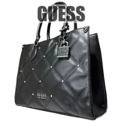 未使用級 極美品 GUESS ゲス ハンドバッグ レザー キルティング 袋付き