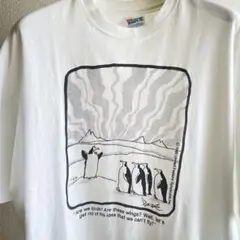 90s 涼しげな ペンギン Tシャツ