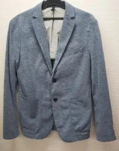 ZARA MAN サマージャケット ブルー シングル アンコン 春夏