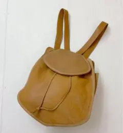 LOEWE ロエベ レザー アナグラム リュックサック キャメル