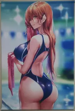 はにかみ彼女　来海志乃羽(競泳水着Ver.)　B2サイズWスエードタペストリー