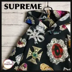 【入手困難‼︎】SUPREME◎ジュエル 総柄 パーカー A348