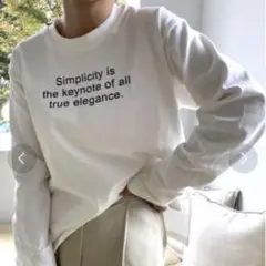 【美品】willfully 長袖ロゴTシャツ
