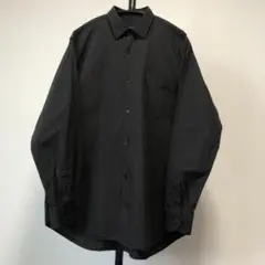 希少 試着のみ タグ付き 19ssコモリCOMOLI Shirt 黒タグ 限定