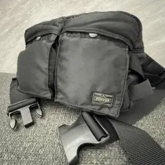 PORTER タンカー　ウエストバック 黒 ヒップバッグ