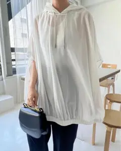 RIM.ARK 【22SS状態良好】Light hoodie poncho