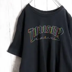 【海外モデル】スラッシャー THRASHER ブラック Tシャツ #908