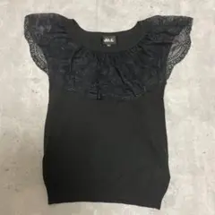 ジルスチュアート ノースリーブニット フリーサイズ ブラック