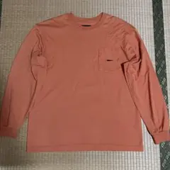 DESCENDANT ポケット付き 刺繍 ビッグシルエット ロンTシャツ 長袖