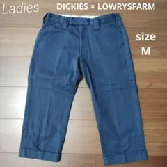 古着 レディース ディッキーズ ローリーズファーム クロップドパンツ 紺
