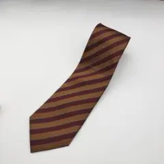 ボルドーとブラウンのシルクネクタイ