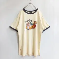 ディズニー リンガーTシャツ 七人のこびと てれすけ Lくらい