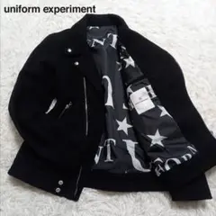 uniform experiment / ダブルライダース uniform experiment 黒 ダブルライダースジャケット