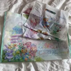 ショッピングバッグ　カラフルハピネス　ディズニー　ダッフィー＆フレンズ20周年