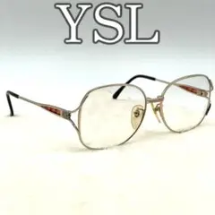 【ヴィンテージ】YSL　イヴサンローラン　眼鏡　度入り　チタンフレーム