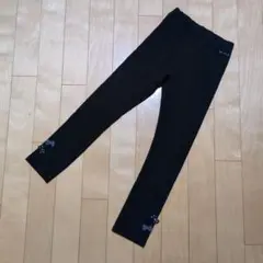 新品、未使用　KP trois lapins 黒レギンス リボン付き 140