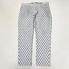 美品 TRATTO ストレッチ 小紋総柄 シアサッカー スラックス